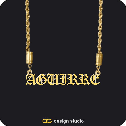 The Essential Name Necklace: Mens