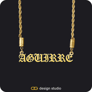 The Essential Name Necklace: Mens