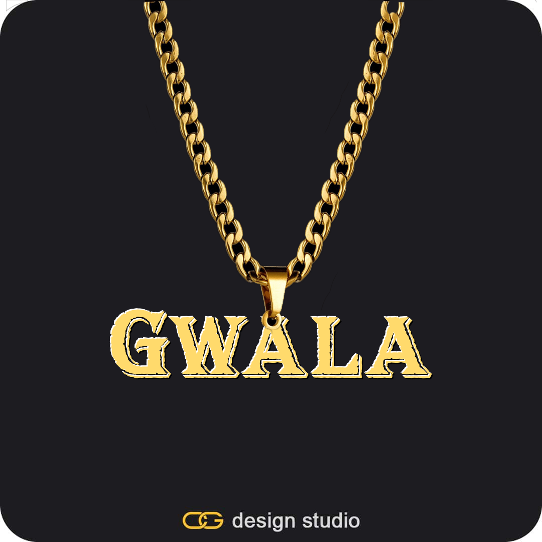 Baguette Letter - G / Gold,The Essential Name Necklace: Mens