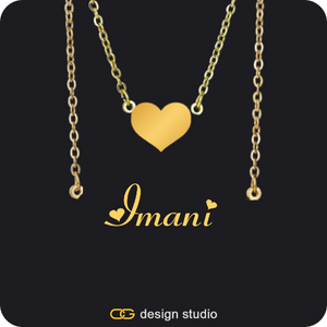 The Essential Name Necklace: Double Layer