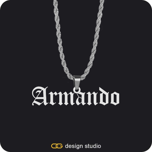 The Essential Name Necklace: Looped,Chain Upgrade - Rope,The Essential Name Necklace: Looped,Chain Upgrade - Rope