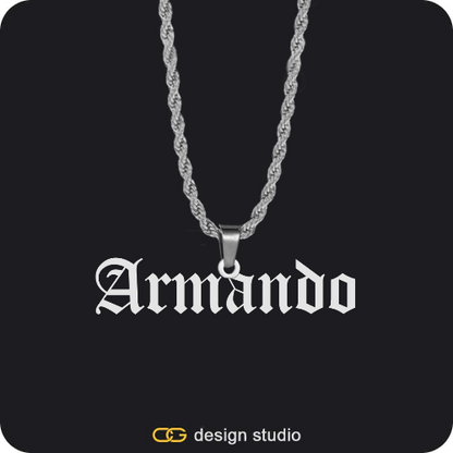 The Essential Name Necklace: Looped,Chain Upgrade - Rope,The Essential Name Necklace: Looped,Chain Upgrade - Rope