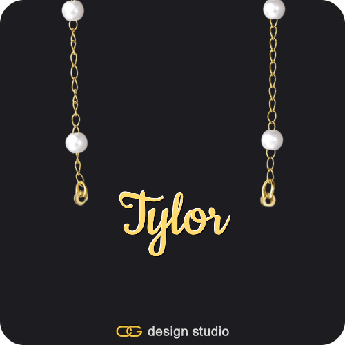 Bubble Letter - T / Gold,The Essential Name Necklace,Chain Upgrade - Singapore