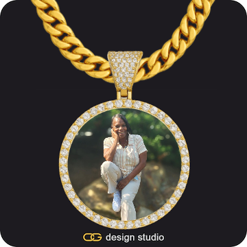 Custom Photo Pendant,Chain Upgrade - 10mm Cuban