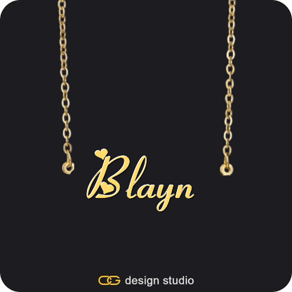 The Essential Name Necklace,Chain Upgrade - 4mm Curb,The Essential Name Necklace