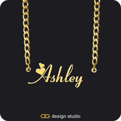 The Essential Name Necklace,Chain Upgrade - 4mm Curb,The Essential Name Necklace