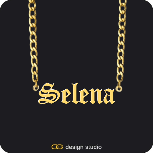 The Essential Name Necklace,Chain Upgrade - 4mm Curb