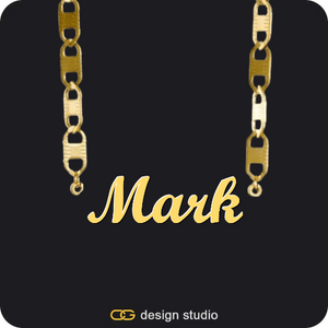 Drip Letter - M / Gold,The Essential Name Necklace,Chain Upgrade - Coin
