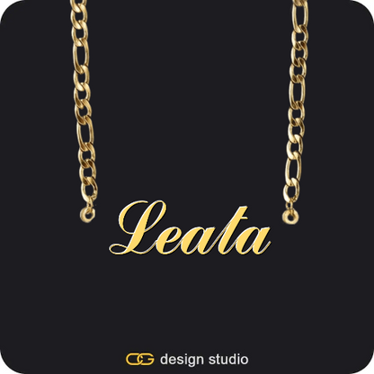 The Essential Name Necklace,The Essential Name Necklace,Chain Upgrade - Figarro
