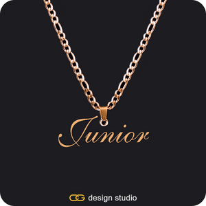 The Essential Name Necklace: Looped,The Essential Name Necklace,Chain Upgrade - 4mm Curb,The Essential Name Bracelet