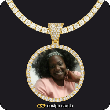 Custom Photo Pendant,Chain Upgrade - Tennis