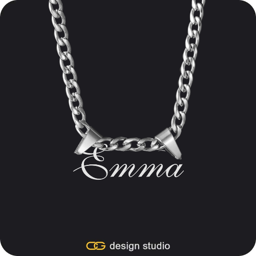 The Essential Name Necklace: Double Loop