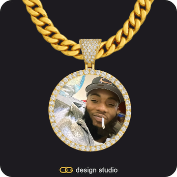 Custom Photo Pendant,Chain Upgrade - 10mm Cuban