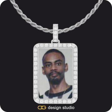Custom Photo Pendant,Pendant Upgrade - Rectangle Pendant