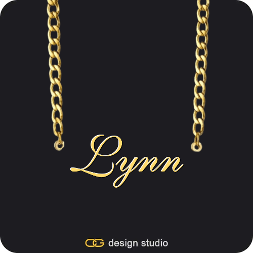 The Essential Name Necklace,Chain Upgrade - 4mm Curb