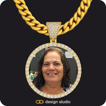Custom Photo Pendant,Chain Upgrade - 10mm Cuban,Custom Photo Pendant,Chain Upgrade - 10mm Cuban
