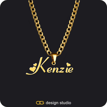 The Essential Name Necklace,The Essential Name Necklace,Chain Upgrade - 4mm Curb