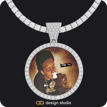 Custom Photo Pendant,Chain Upgrade - Tennis