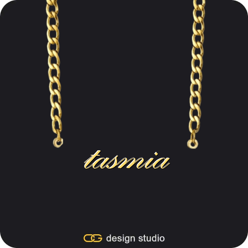 The Essential Name Necklace,Chain Upgrade - 4mm Curb