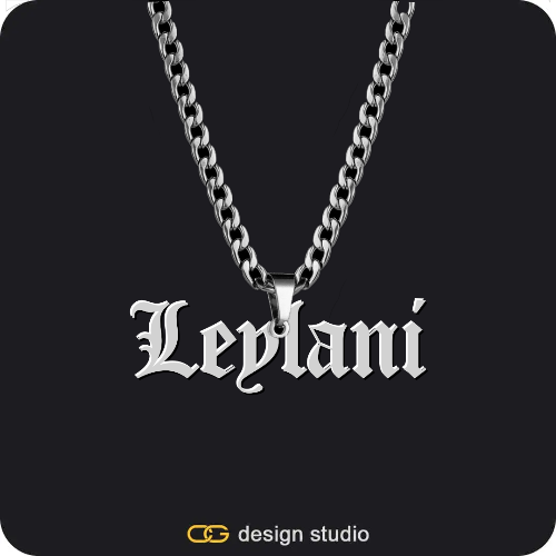 The Essential Name Necklace,Chain Upgrade - 4mm Curb