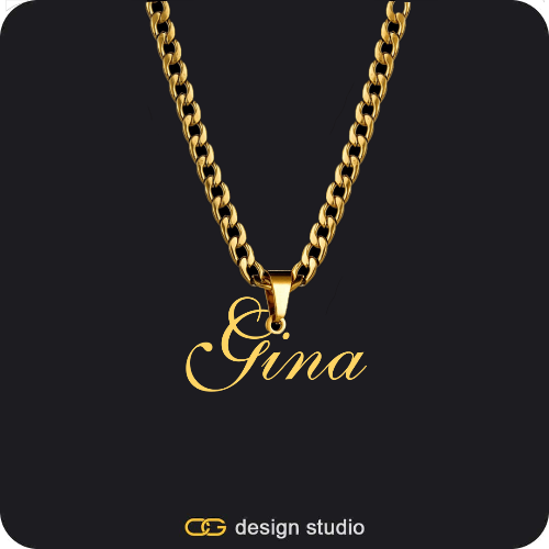 Drip Letter - A / Gold,The Essential Name Necklace: Looped,Chain Upgrade - 4mm Curb