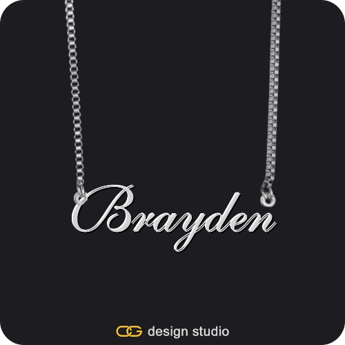 The Essential Name Necklace,Chain Upgrade - Box