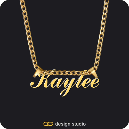 The Essential Name Necklace,Chain Upgrade - 4mm Curb