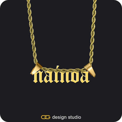 The Essential Name Bracelet,The Essential Name Necklace,Chain Upgrade - Rope