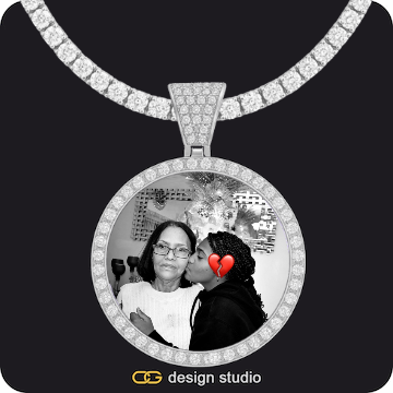 Custom Photo Pendant,Chain Upgrade - Tennis