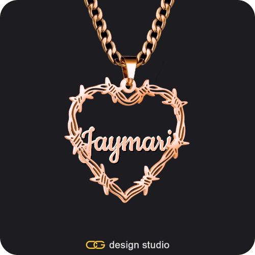 Bichota Heart Name Necklace