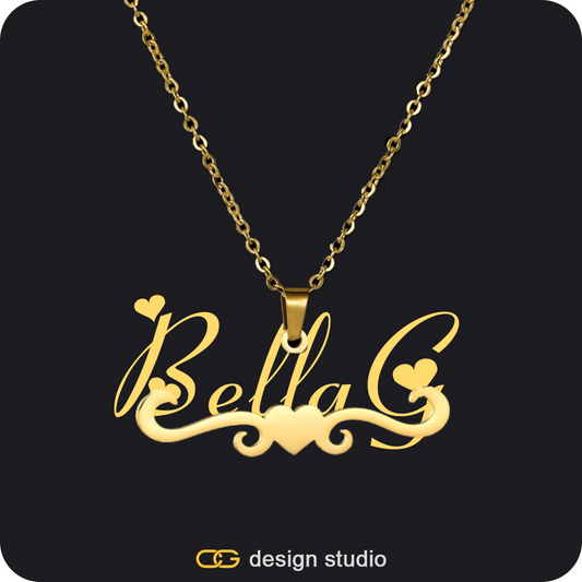 The Essential Name Necklace: Underline