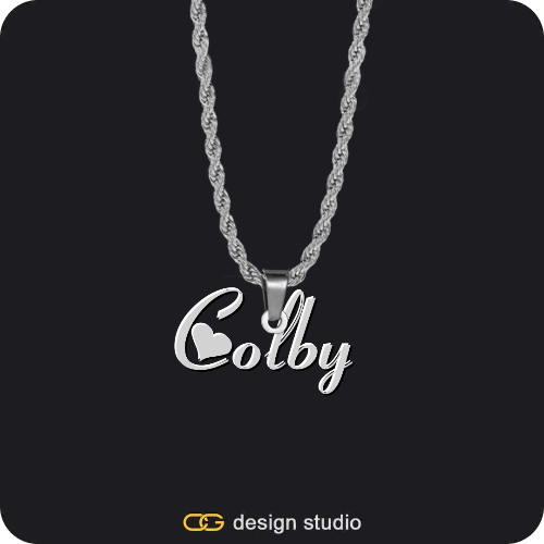 The Essential Name Necklace,Chain Upgrade - Rope