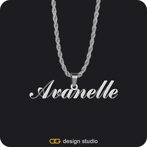 The Essential Name Necklace,Chain Upgrade - Rope