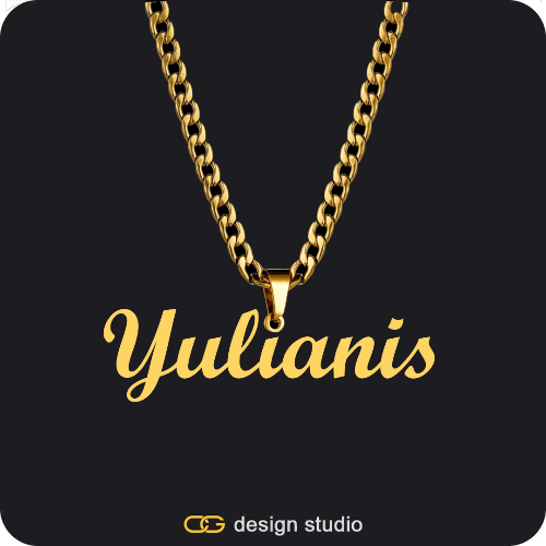 The Essential Name Necklace: Looped,Chain Upgrade
