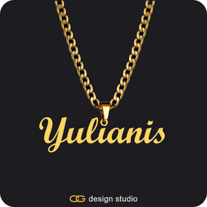 The Essential Name Necklace: Looped,Chain Upgrade