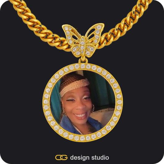 Custom Charm-Top Photo Pendant,Chain Upgrade