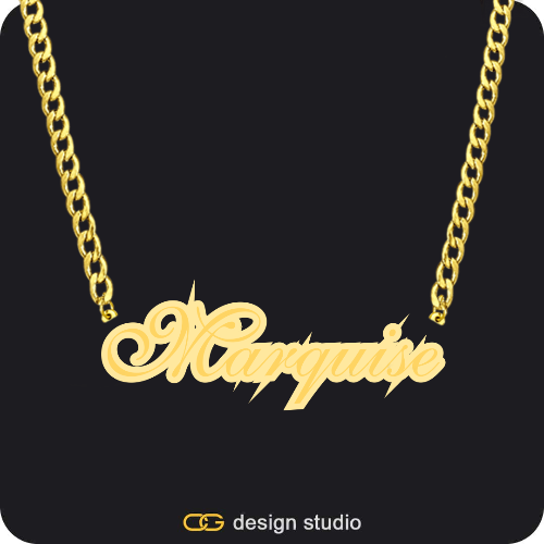 The Spotlight Double Plated Name Necklace