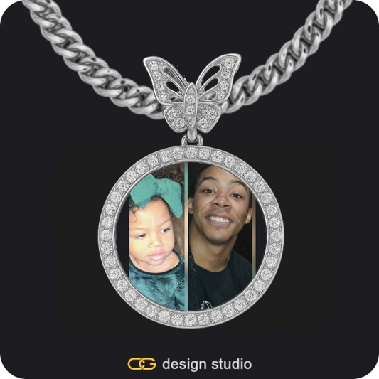 Custom Charm-Top Photo Pendant,Chain Upgrade