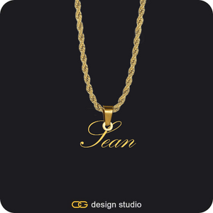 The Essential Name Necklace: Looped,Chain Upgrade