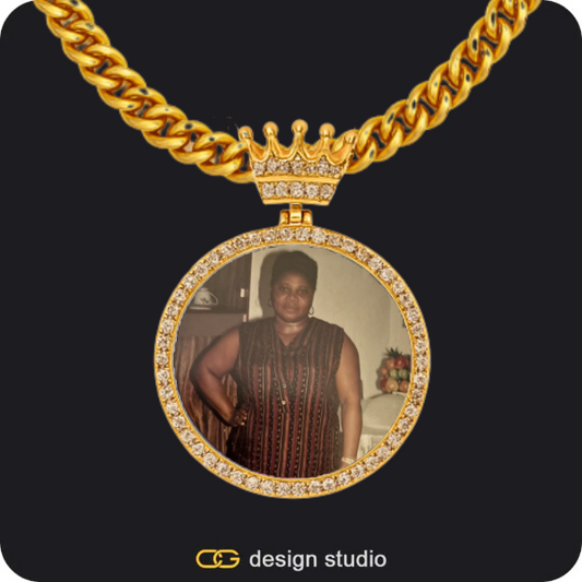 Custom Charm-Top Photo Pendant,Chain Upgrade