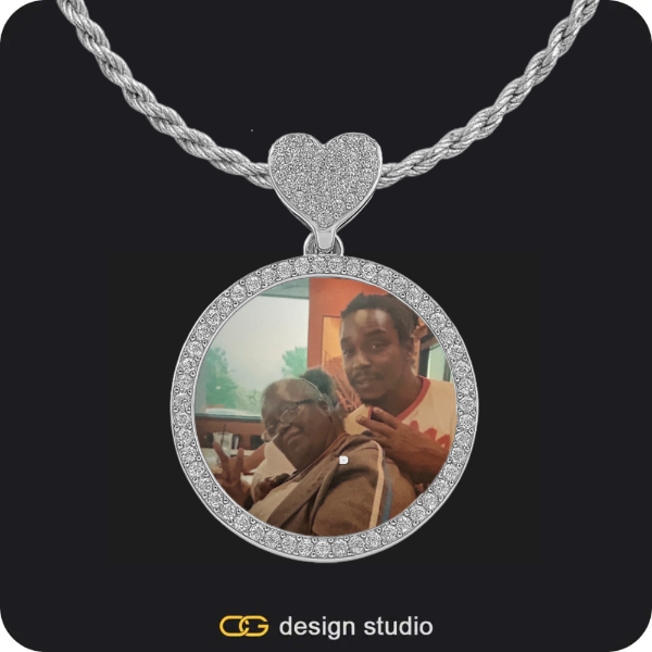 Custom Charm-Top Photo Pendant