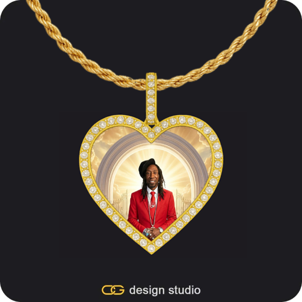 Custom Spinning Photo Pendant,Pendant Upgrade,Chain Upgrade,Custom Heart Photo Pendant,Custom Photo Pendant,Chain Upgrade