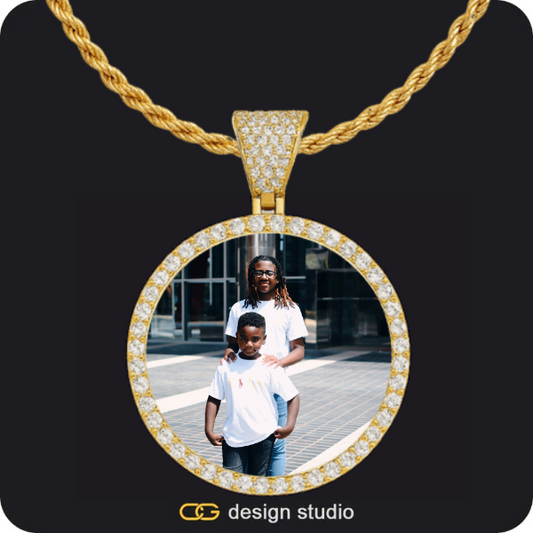 Custom Photo Pendant: Wings,Custom Photo Pendant,Pendant Upgrade,Custom Photo Pendant: Wings