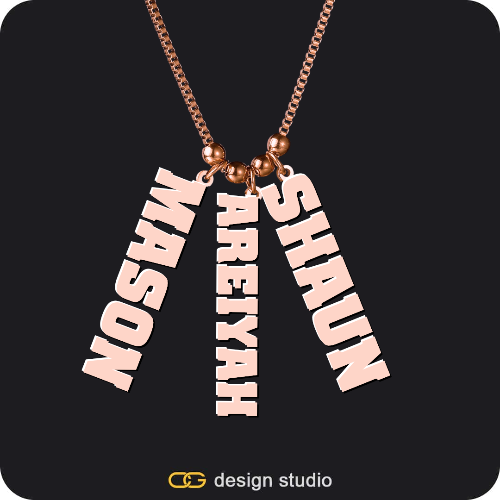 The Cascade Multiple Name Necklace
