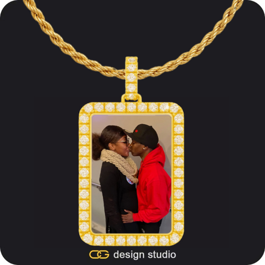Custom Photo Pendant,Custom Photo Pendant,Pendant Upgrade,Custom Rectangle Photo Pendant