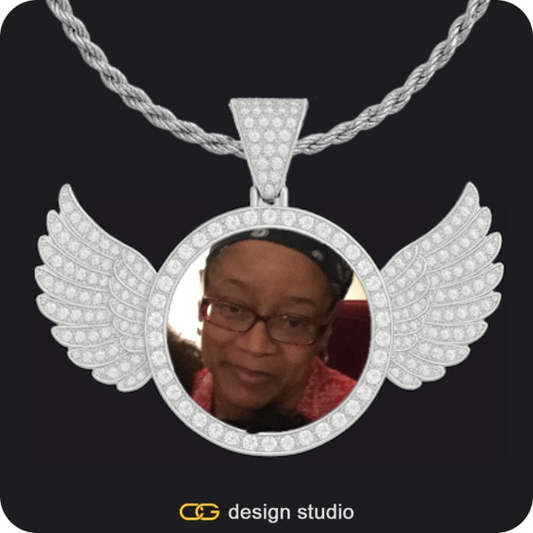 Custom Photo Pendant: Wings