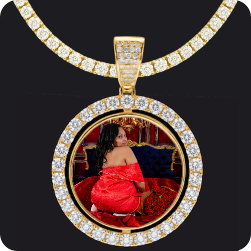 Custom Spinning Photo Pendant,Pendant Upgrade,Chain Upgrade