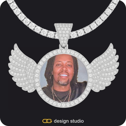 The Essential Name Necklace: Glitter,Custom Photo Pendant,Pendant Upgrade,Chain Upgrade,Custom Rectangle Photo Pendant,Chain Upgrade