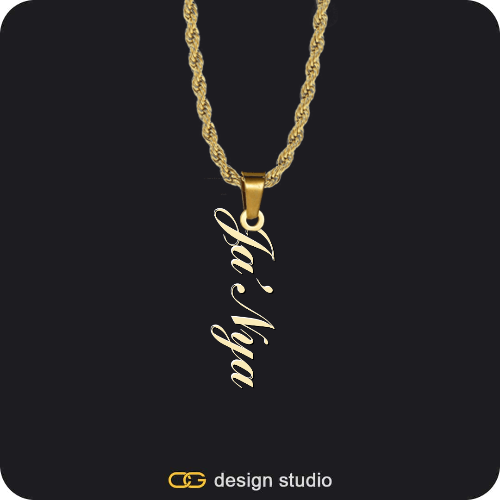 The Vertical Name Necklace,The Vertical Name Necklace