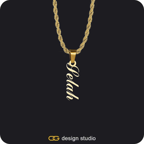 The Vertical Name Necklace,The Vertical Name Necklace